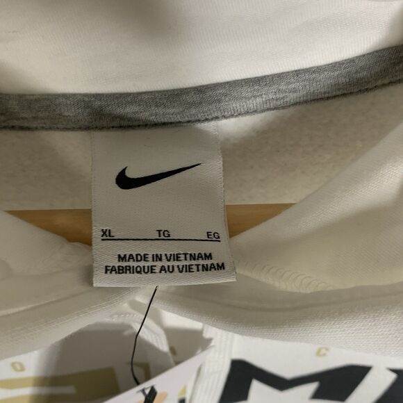 Nike Coach Prime Fleece Hoodie White/Black Deion Sanders - Picture 4 of 5